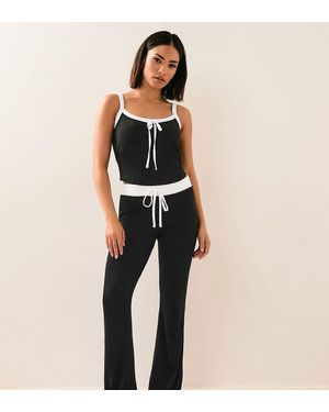 PixieGirl Petite Flared Trousers - Black
