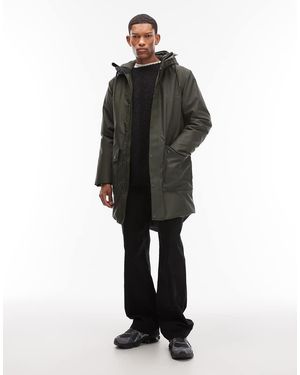 Rains 21460 Nome Waterproof Long Parka Jacket - Black