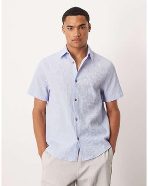 ASOS Relaxed Seersucker Shirt - White
