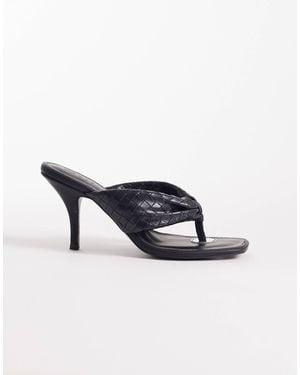 ASOS – hot-stuff – geflochtene sandalen - Blau