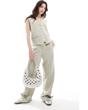 French Connection Angie Wide Leg Pants Co-Ord - White