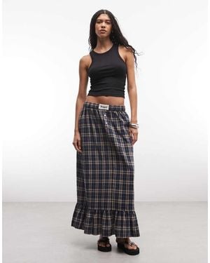 The Ragged Priest Maxi Ruffle Hem Boxer-style Skirt - Multicolour