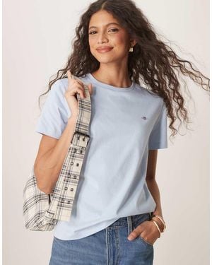 GANT Regular Fit Shield Logo T-shirt - Blue