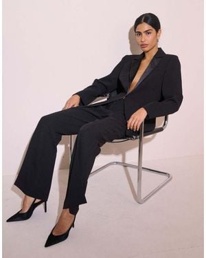 Nobody's Child Blazer Met Satijnen Afwerking En Smokinglook - Zwart