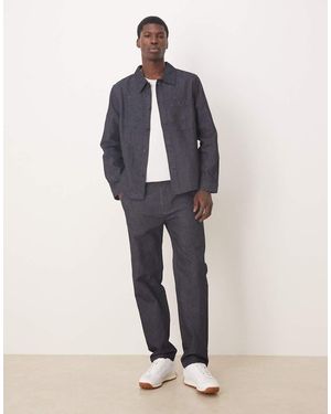 Mango Electra Cotton Straight Jean Co-ord - Blue
