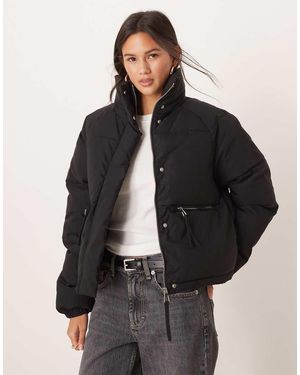Jdy Cappotto Imbottito Con Zip - Nero