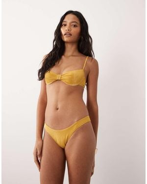 Free Society Wrap Bikini Bottoms - Metallic