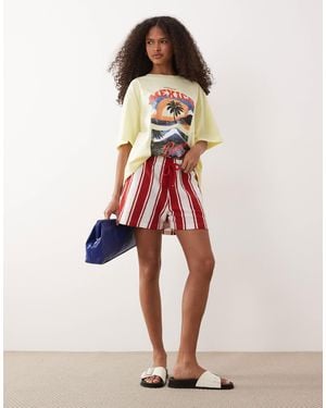 ASOS Oversized T-shirt With Mexico Beach Club Graphic - Multicolor