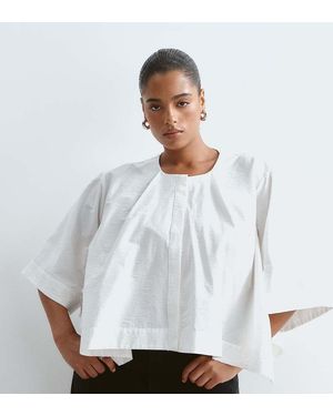 ARRANGE Top De Corte Cuadrado Curve En - Blanco