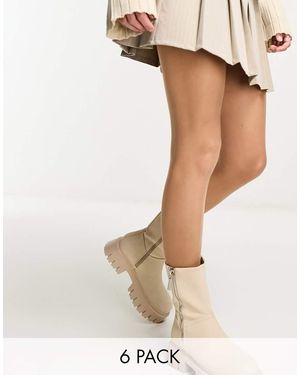 Pretty Polly Pack De 6 Medias Day To Night De - Neutro - Blanco