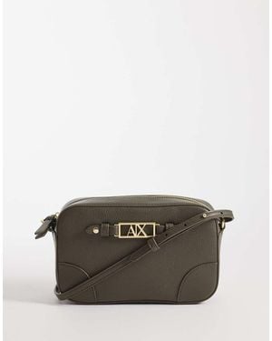 ARMANI EXCHANGE Polly Logo Crossbody Bag - Grey