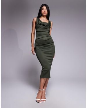 ASOS – midi-bleistiftkleid - Grün