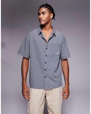 Liquor N Poker Camicia Squadrata Con Stampa - Grigio