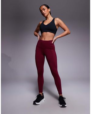 4505 Petite Active Waist Snatching High Rise Gym leggings - Red
