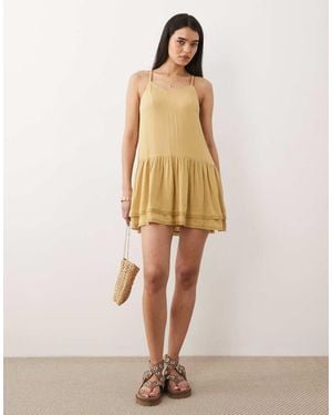 Iisla & Bird Mini Swing Dress - Natural