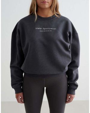 Aim'n Shadow Serif Sweatshirt - Black