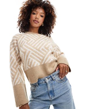 French Connection – kurzer strickpullover - Blau