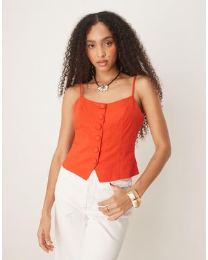 Nobody's Child Celine Strappy Waistcoat - Orange