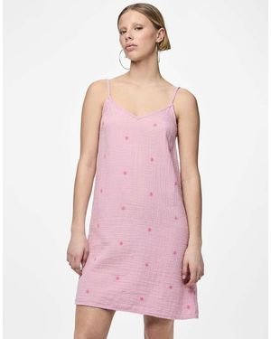 Pieces Vestito Corto Alba - Rosa