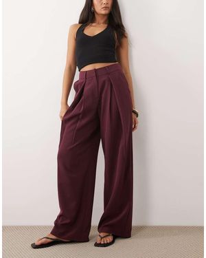 Miss Selfridge Tailored Front Pleat Wide Leg Trousers