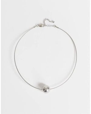 TOPSHOP Ozzie Collana Impermeabile - Bianco