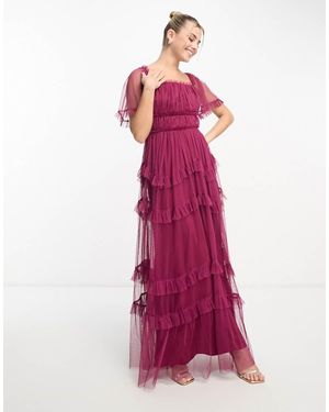 ANAYA Statement Tiered Maxi Dress
