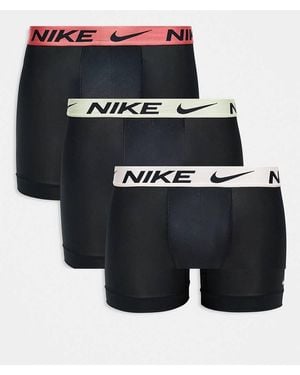 Nike Essential Microfibre 3 Pack Boxer Brief - Black