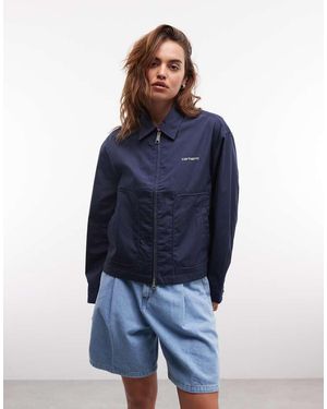 Carhartt Postal Double Zip Through Jacket - Blue