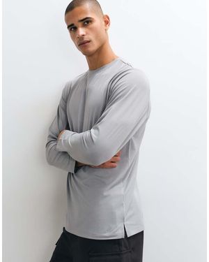 4505 Icon Quick Dry Mesh Long Sleeve Training T-Shirt - Grey