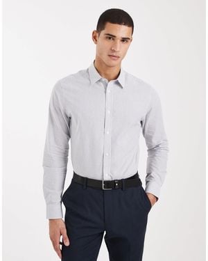ASOS Slim Stripe Shirt - White