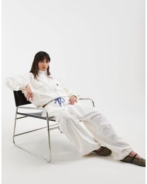 Tommy Hilfiger Low Rise Parachute Pants - Natural