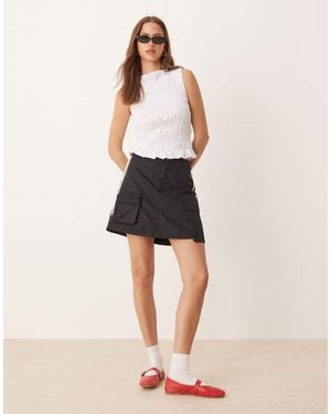adidas Originals Cargo Mini Skirt - Natural