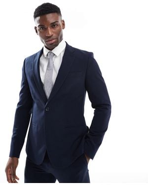 River Island Skinny Suit Jacket - Blue