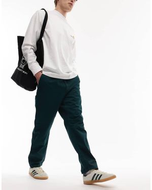 Carhartt Flint Regular Tapered Fit Trousers - White