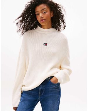 Tommy Hilfiger – locker geschnittener pullover - Weiß