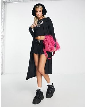 Noisy May Lightweight Longline Cardigan - Red