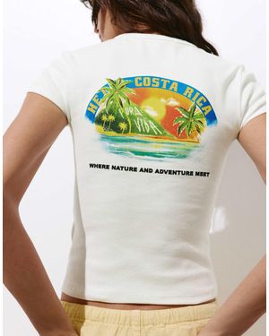 Pull&Bear – t-shirt - Mettallic