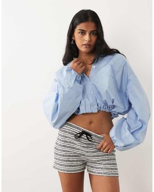 ASOS Knitted Jersey Shorts - Blue