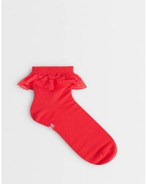 Dr. Martens Dr. Martens Frill Socks - Red