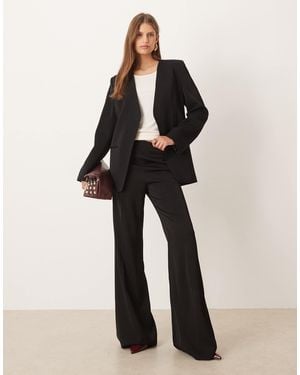 Mango Harry Tailored Flared Trouser Co-ord - Black