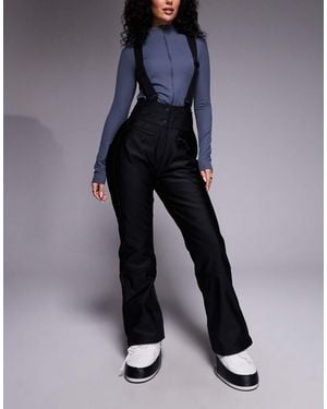 ASOS 4505 Ski & Snow Asos 4505 Hourglass Ski Soft Shell Water Repellent Kick Flare Ski Trousers - Blue