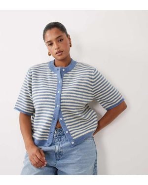 ASOS Asos Design Curve Lightweight Relaxed Cardigan - Blue