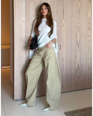 Lioness Horseshoe Barrel Leg Jeans - Brown