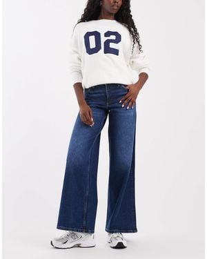 Lee Jeans Wide fit plissee-jeans - Blau