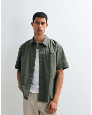 Gap Short Sleeve Poplin Shirt - Green