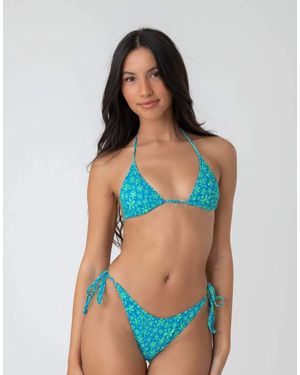 Bright Swimwear Maria Ocean Dream Adjustable Bikini Top - Blue