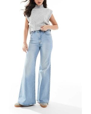 Levi's Ribcage Bells High Rise Flare Jeans - Blue