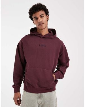Levi's Sudadera Con Capucha Con Estampado Gráfico De Logo Sunset En Burdeos - Morado