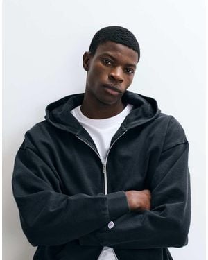 Champion Future Memories Oversized Full Zip Hoodie - Blue