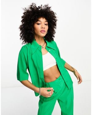 Object Short Sleeve Shirt Co-ord - Green